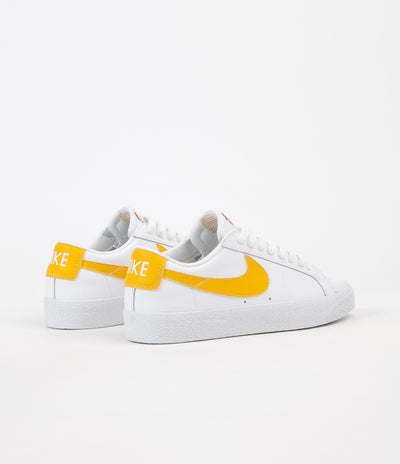 Nike SB Blazer Low Shoes - White / Mineral Gold