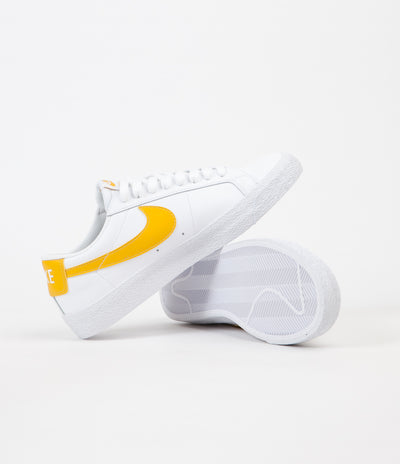 Nike SB Blazer Low Shoes - White / Mineral Gold