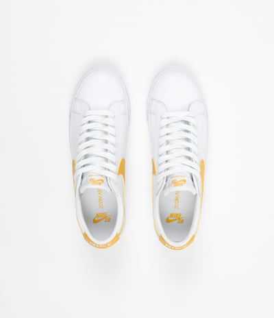 Nike SB Blazer Low Shoes - White / Mineral Gold