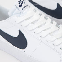 Nike SB Blazer Low Shoes - White / Obsidian thumbnail