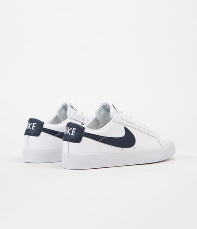 Nike SB Blazer Low Shoes - White / Obsidian