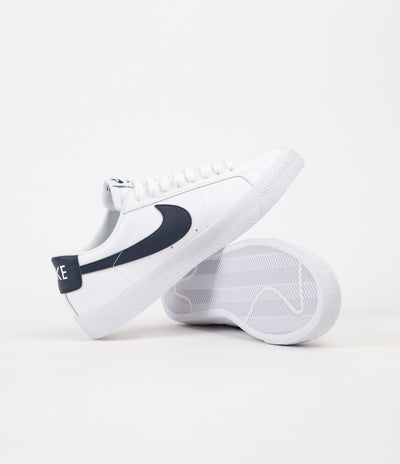 Nike SB Blazer Low Shoes - White / Obsidian