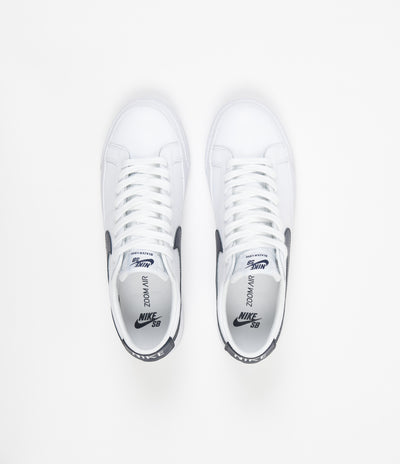 Nike SB Blazer Low Shoes - White / Obsidian