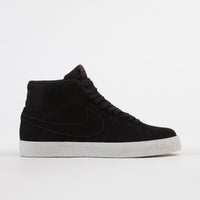 Nike SB Blazer Mid Deconstructed Shoes - Black / Black - Pro Purple thumbnail