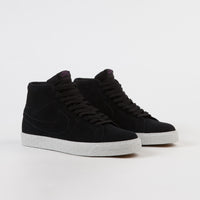 Nike SB Blazer Mid Deconstructed Shoes - Black / Black - Pro Purple thumbnail