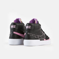 Nike SB Blazer Mid Edge Shoes - Black / Pink Rise - White - Purple Nebula thumbnail