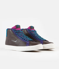 Nike SB Blazer Mid Premium Shoes - Baroque Brown / White