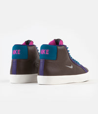 Nike SB Blazer Mid Premium Shoes - Baroque Brown / White