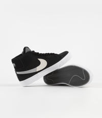 Nike SB Blazer Mid Mosaic Shoes - Black / White - Wolf Grey - Cool