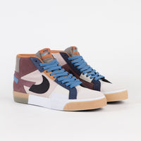 Nike SB Blazer Mid Mosaic Shoes - Dark Wine / Black - Pink Oxford - Cashmere thumbnail