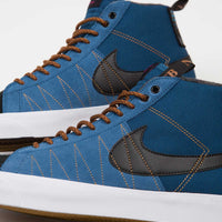 Nike SB Blazer Mid Premium Shoes - Marina / Black - Pecan - Desert Ochre thumbnail