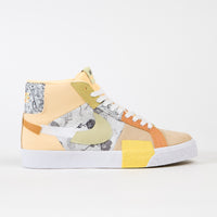 Nike SB Blazer Mid Premium Shoes - Melon Tint / Citron Tint - White thumbnail