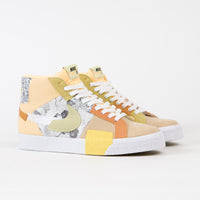 Nike SB Blazer Mid Premium Shoes - Melon Tint / Citron Tint - White thumbnail