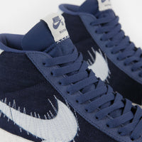 Nike SB Blazer Mid Premium Shoes - Mystic Navy / Sail - Sail - Gum Light Brown thumbnail