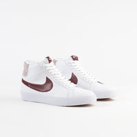 Nike SB Blazer Mid Premium Shoes - White / Team Red thumbnail