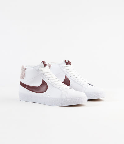 Nike SB Blazer Mid Premium Shoes - White / Team Red