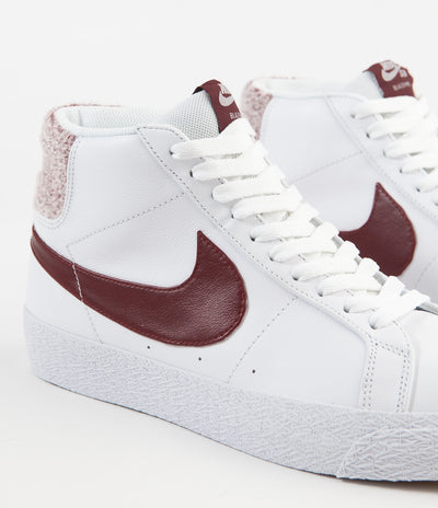 Nike SB Blazer Mid Premium Shoes - White / Team Red