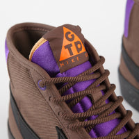 Nike SB Blazer Mid Pro GT QS Shoes - Trails End Brown / Black - Prism Violet thumbnail