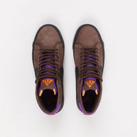 Nike SB Blazer Mid Pro GT QS Shoes - Trails End Brown / Black - Prism Violet thumbnail