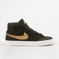 Nike SB Club 58 Blazer Mid QS Shoes - Sequoia / Flat Gold thumbnail