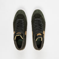 Nike SB Club 58 Blazer Mid QS Shoes Sequoia Flat Gold Flatspot