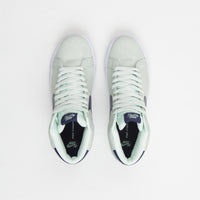 Nike SB Blazer Mid Shoes - Barely Green / Navy - Barely Green - White thumbnail