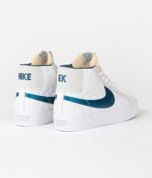 Nike SB Blazer Mid Shoes - Summit White / Nightshade - White | Flatspot