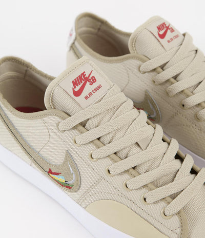 Nike SB Blazer Court DVDL Shoes - Grain / Parachute Beige - Light Bone - Sail