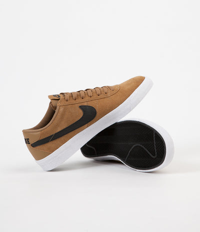 Nike SB Bruin Premium SE Shoes - Golden Beige / Black - White - Black