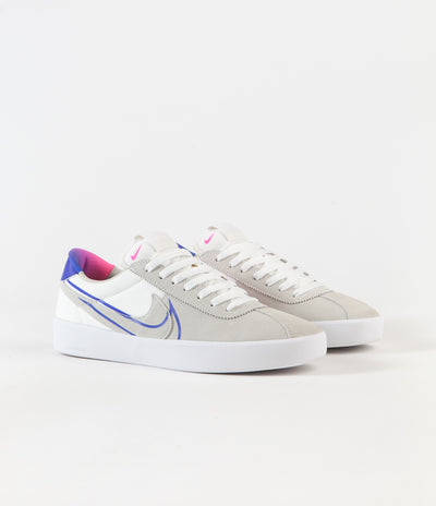 Nike SB Bruin React Shoes - Summit White / Racer Blue - Pink Blast