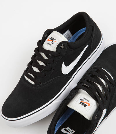 Nike SB Chron 2 Shoes - Black / White - Black - Sail