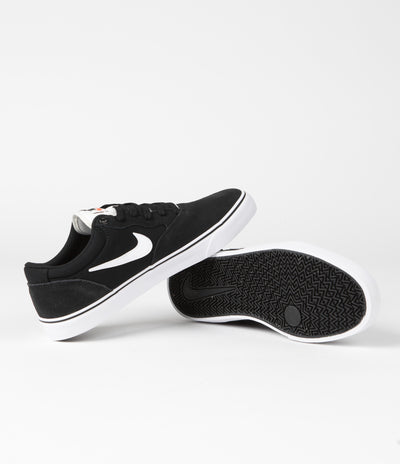 Nike SB Chron 2 Shoes - Black / White - Black - Sail