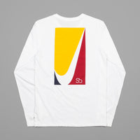 Nike SB Colour Block Long Sleeve T-Shirt - White thumbnail