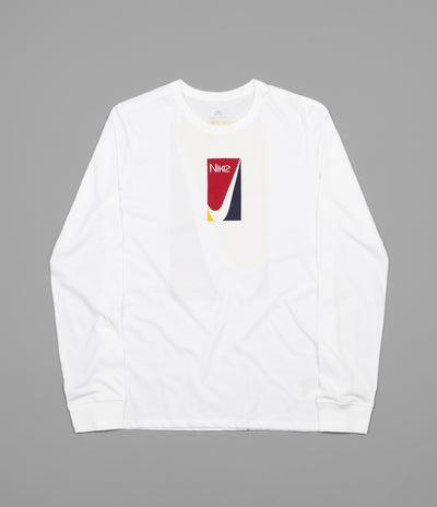 Nike SB Colour Block Long Sleeve T-Shirt - White