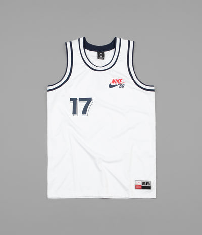 Nike SB Court Jersey Vest - White / Obsidian