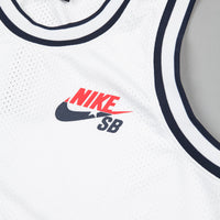 Nike SB Court Jersey Vest - White / Obsidian thumbnail