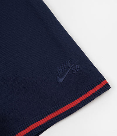 Nike SB Court Polo Shirt - Binary Blue / University Red / Binary Blue