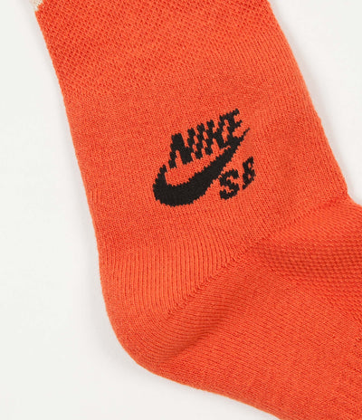 Nike SB Crew Socks (2 Pair) - Orange Multicolour