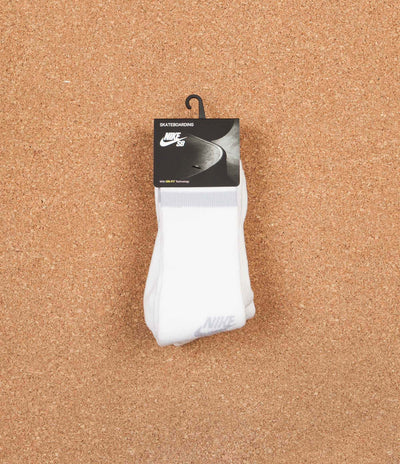 Nike SB Crew Socks (3 pair) - White