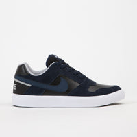 Nike SB Delta Force Vulc Shoes - Obsidian / Obsidian - Black - Wolf Grey thumbnail