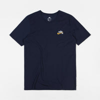 Nike SB Dri-Fit Embroidered Logo T-Shirt - Obsidian / Yellow Ochre thumbnail