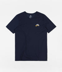 Nike SB Dri-Fit Embroidered Logo T-Shirt - Obsidian / Yellow Ochre