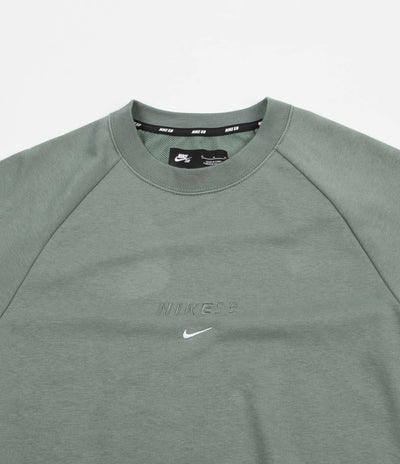 Nike SB Dry Everett Crewneck Sweatshirt - Clay Green / White