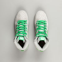 Nike SB Dunk High Premium Shoes - Metallic Silver / Hyper Verde - Gum Yellow thumbnail