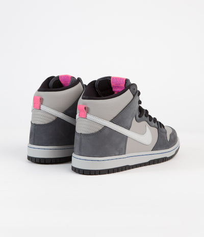 Nike SB Dunk High Pro 'ACG Superdome' Shoes - Flint Grey / Grey Fog - Medium Grey - Flamingo