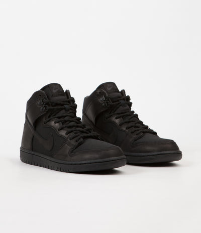 Nike SB Dunk High Pro Bota Shoes - Black / Black - Anthracite