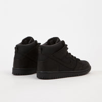 Nike SB Dunk High Pro Bota Shoes - Black / Black - Anthracite thumbnail