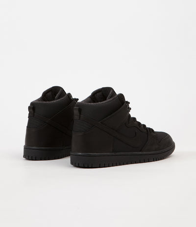 Nike SB Dunk High Pro Bota Shoes - Black / Black - Anthracite