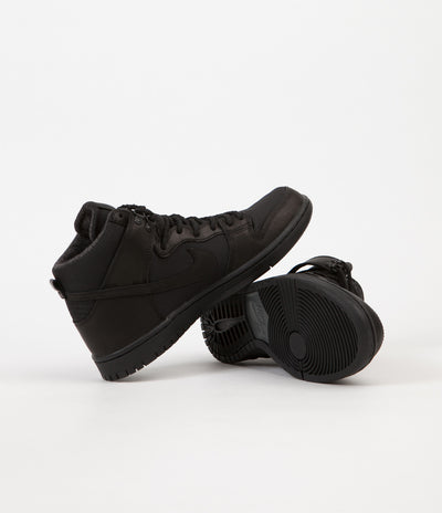 Nike SB Dunk High Pro Bota Shoes - Black / Black - Anthracite