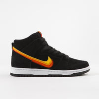 Nike SB Dunk High Pro Shoes - Black / University Gold - Team Orange thumbnail